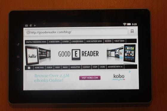 Kobo Vox eBook Reader Review