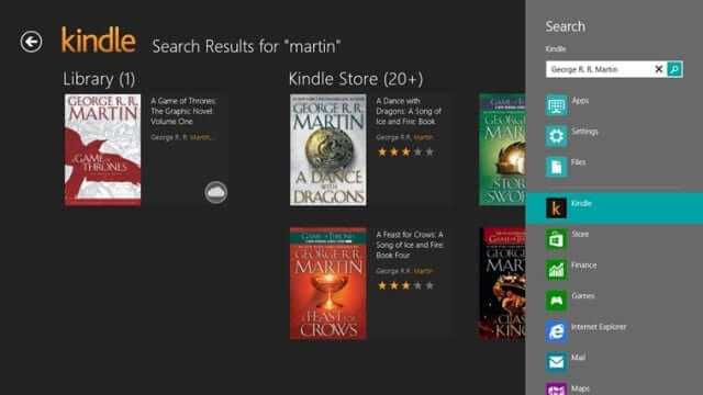 kindle windows 8 rt
