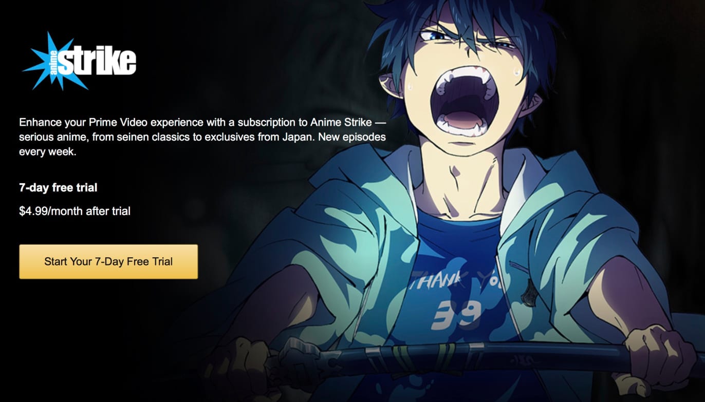 Amazon Strike is a Prime Only Anime Streaming Service - Good e-Reader