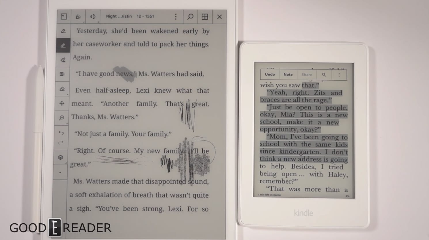 stylus toake notes kindle app