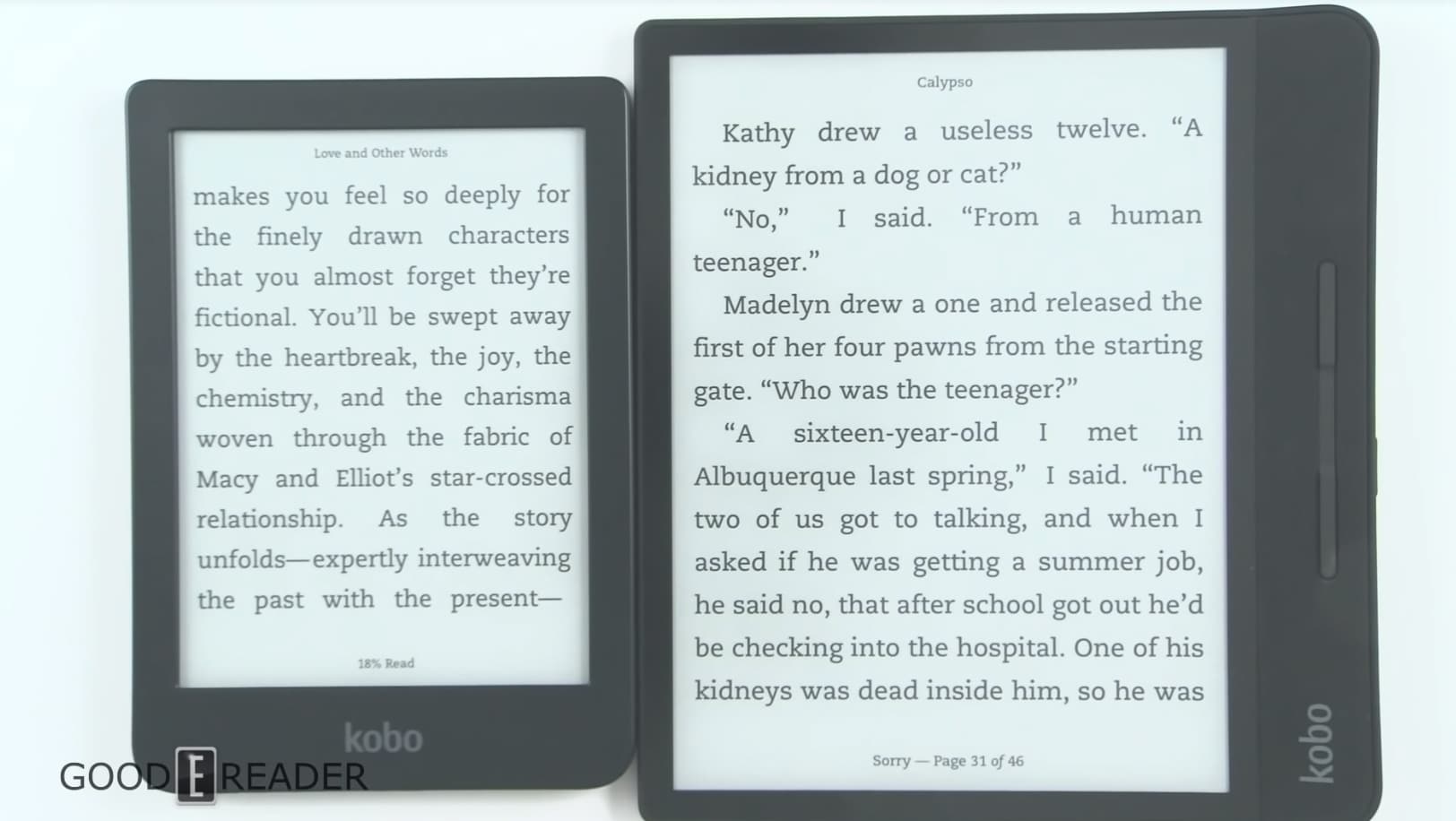Kobo Forma vs Kobo Clara HD Good e-Reader