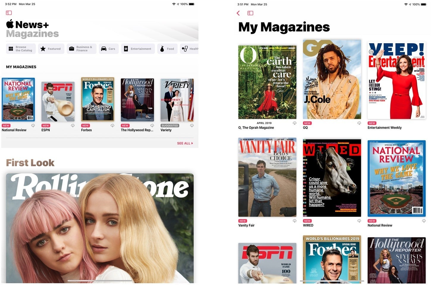 Apple News+ is an unlimited magazine and newspaper subscription.