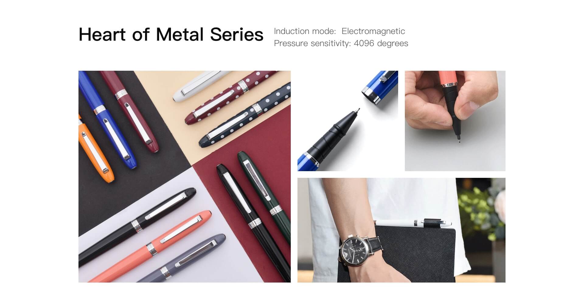 SuperNote Heart of Metal Pens - shopereader.com