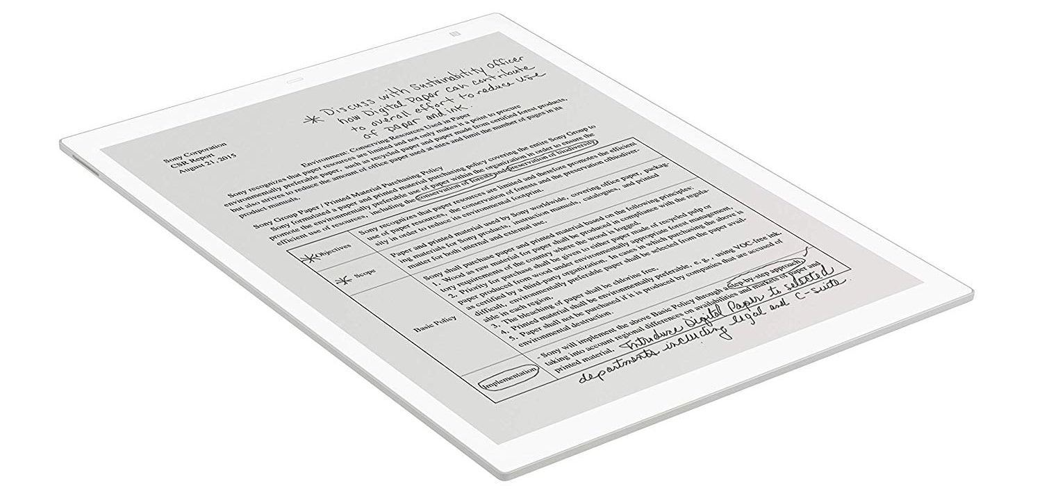 Sony Digital Paper DPT-RP1 Review – The White Model - Good e-Reader