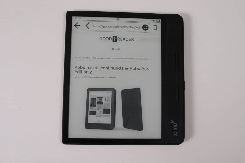 Good e-Reader Tolino Review - e-Reader 2 Epos