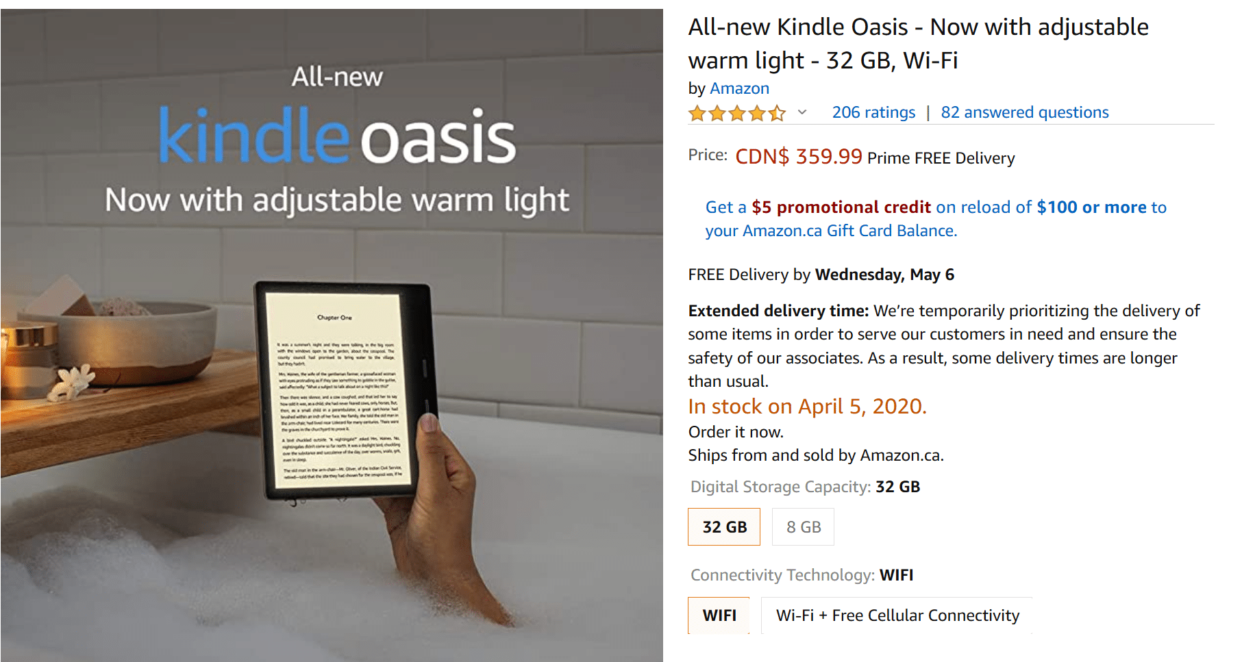 The Kindle Oasis 3 is sold out in Canada - Good e-Reader