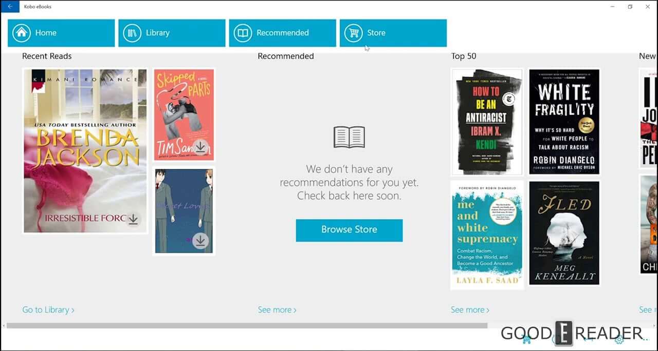 how to use kobo ebook reader for windows 10