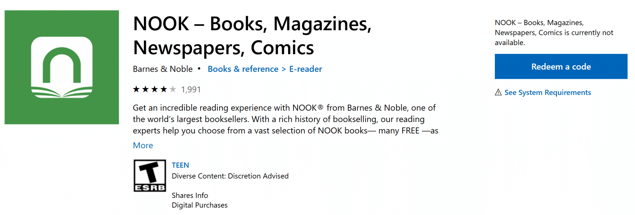 barnes and noble nook reader app