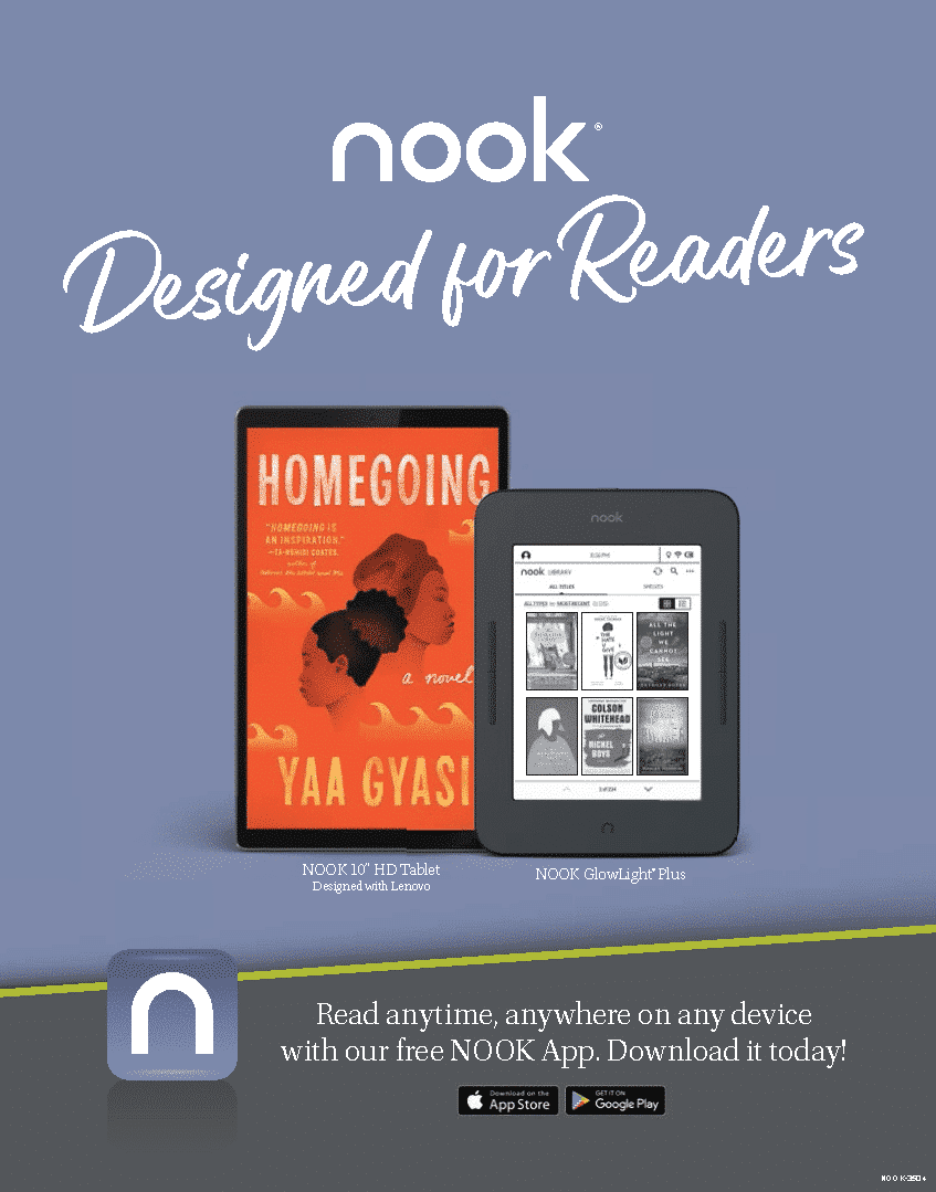 Barnes and Noble is advertising the Nook e-reader in their bookstores -  Good e-Reader