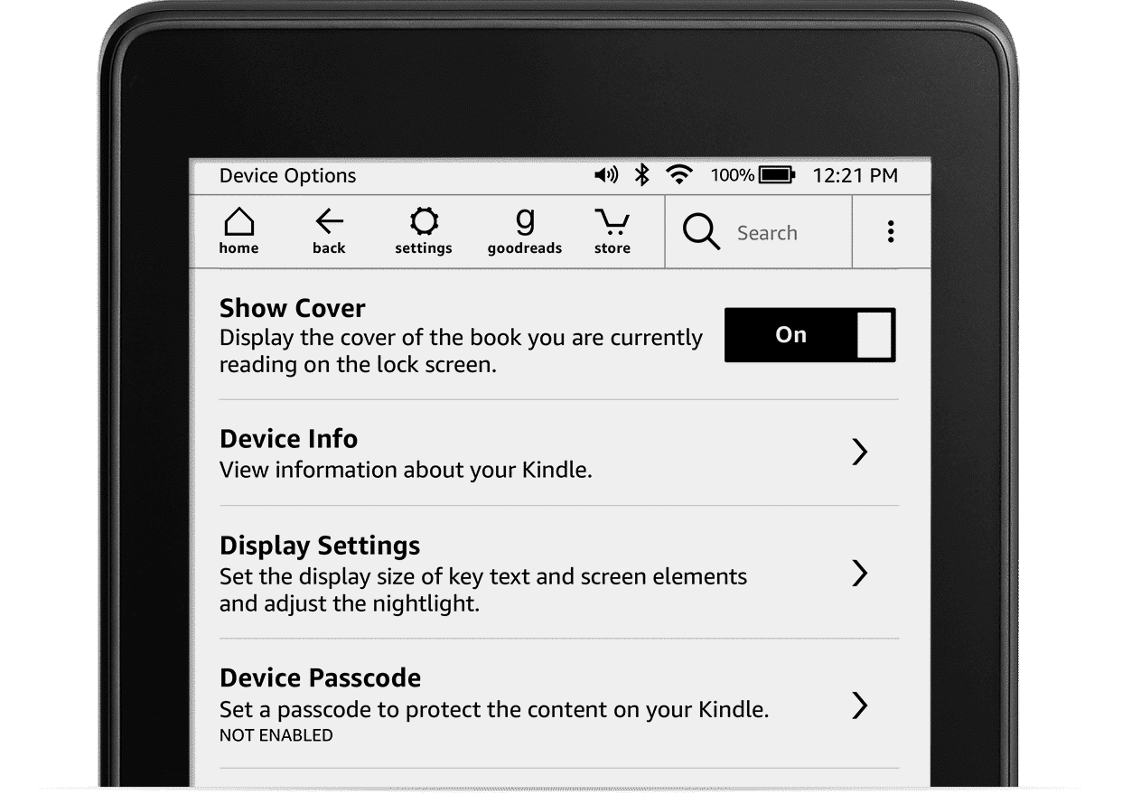 The Kindle can now display book covers on the lock screen - Good e