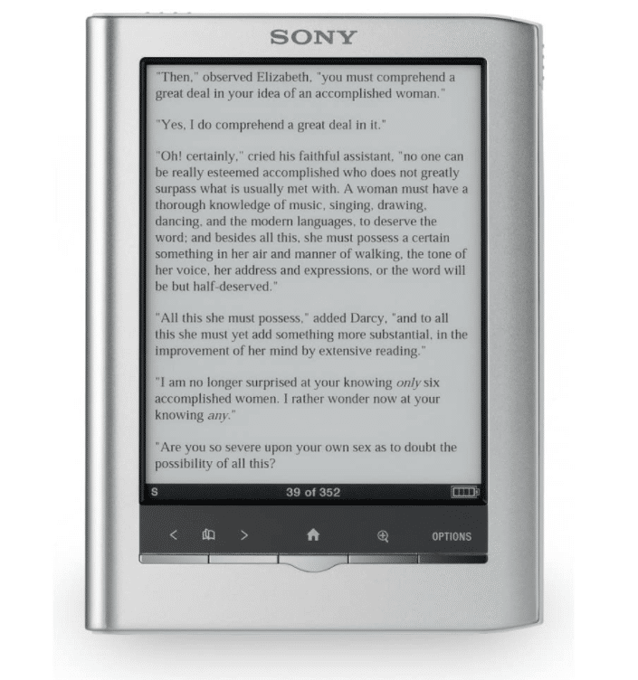 PRS350SC Sony Pocket Edition Reader Silver 