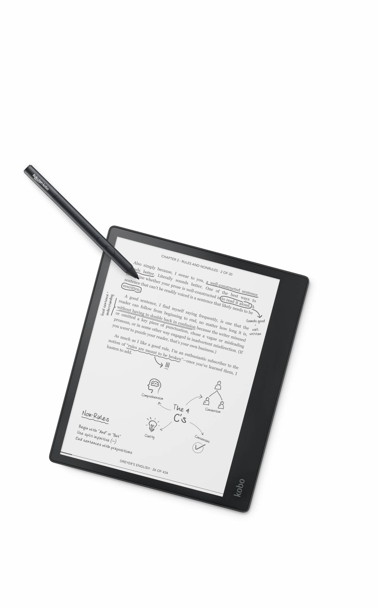 Kobo Elipsa – 10.3 inch e-note with Free case and Stylus - Good e-Reader