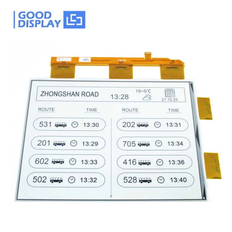 Monochrome 13.3 inch Big E-ink Display HD 1600x1200 Resolution E-paper Screen, GDEP133UT3