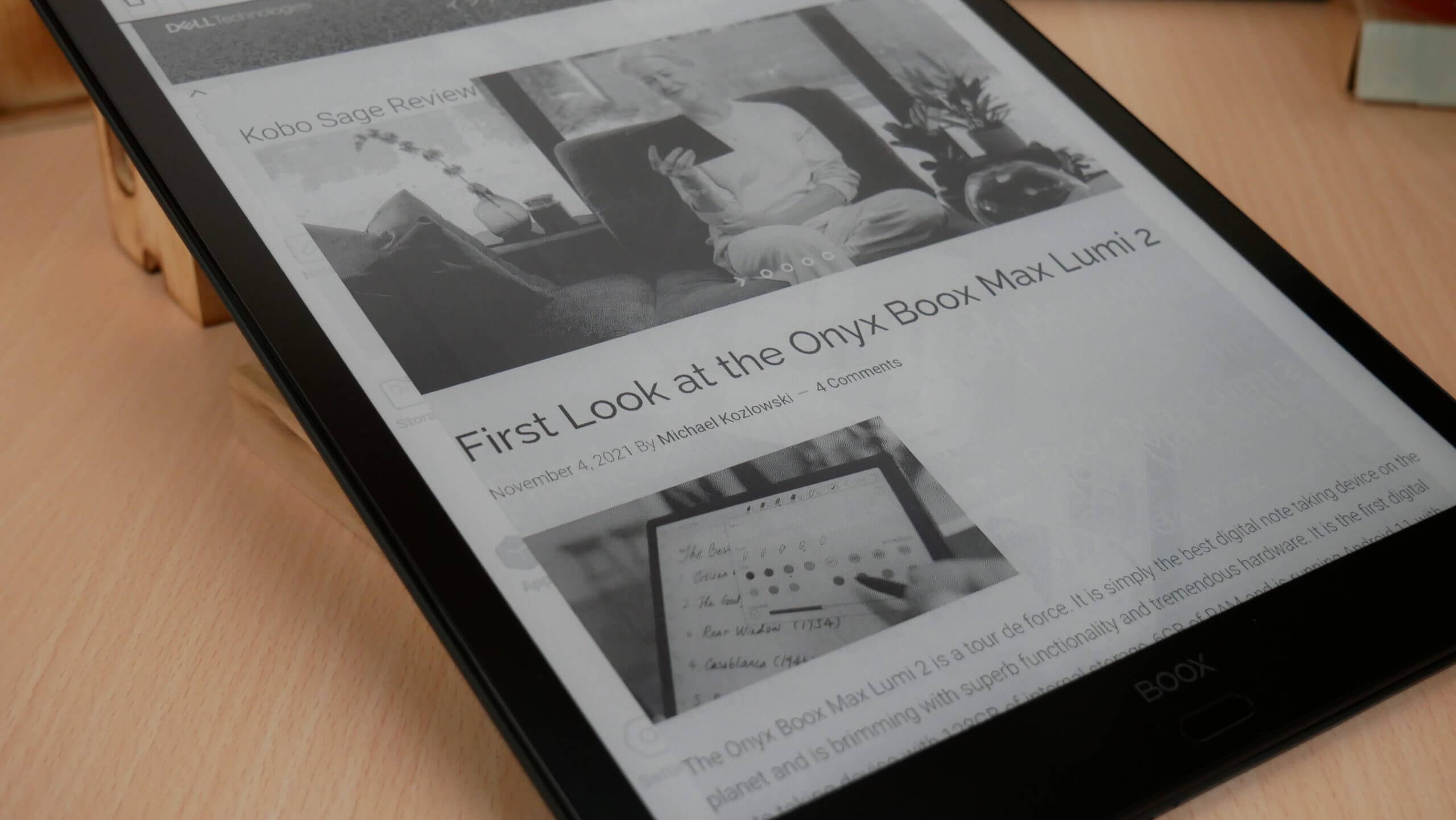 Review: Onyx Boox Max 2 13.3″ e-ink Android tablet