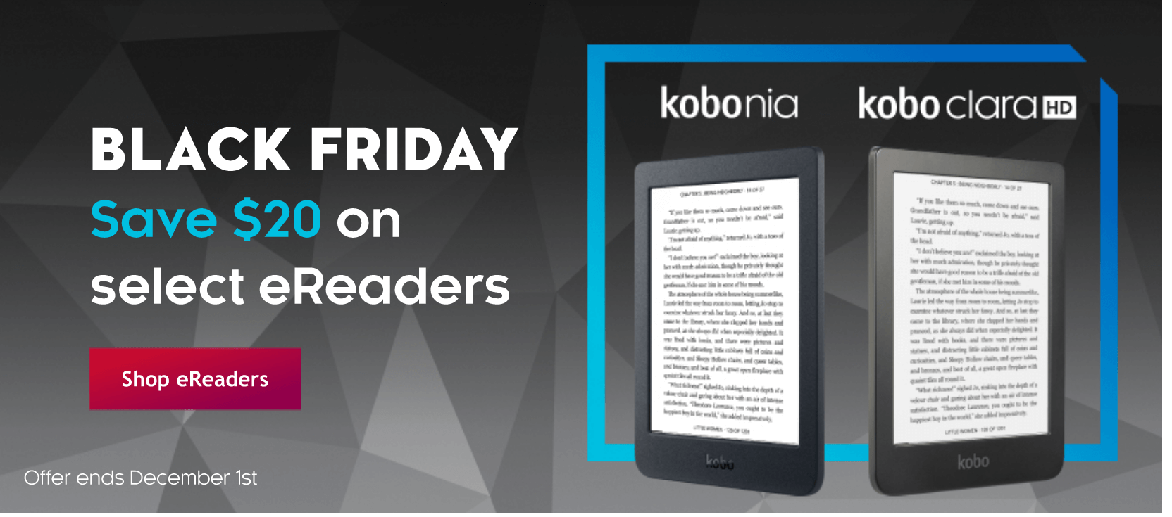 Kobo has a number of ereaders on sale for Black Friday Good eReader