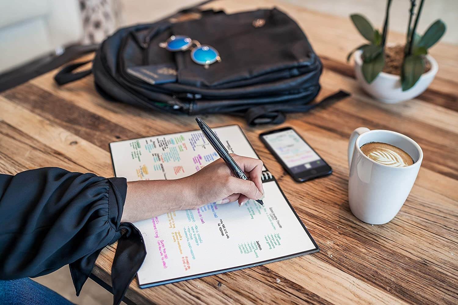 Rocketbook Smart Reusable Notebook on a table