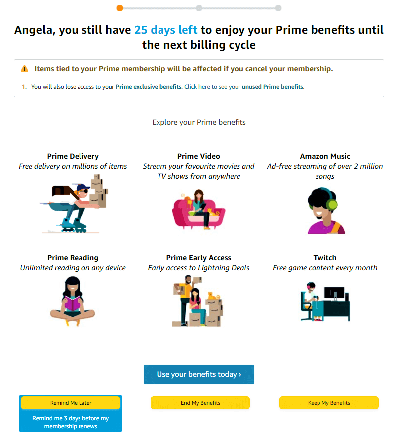 Amazon prime hot sale billing cycle