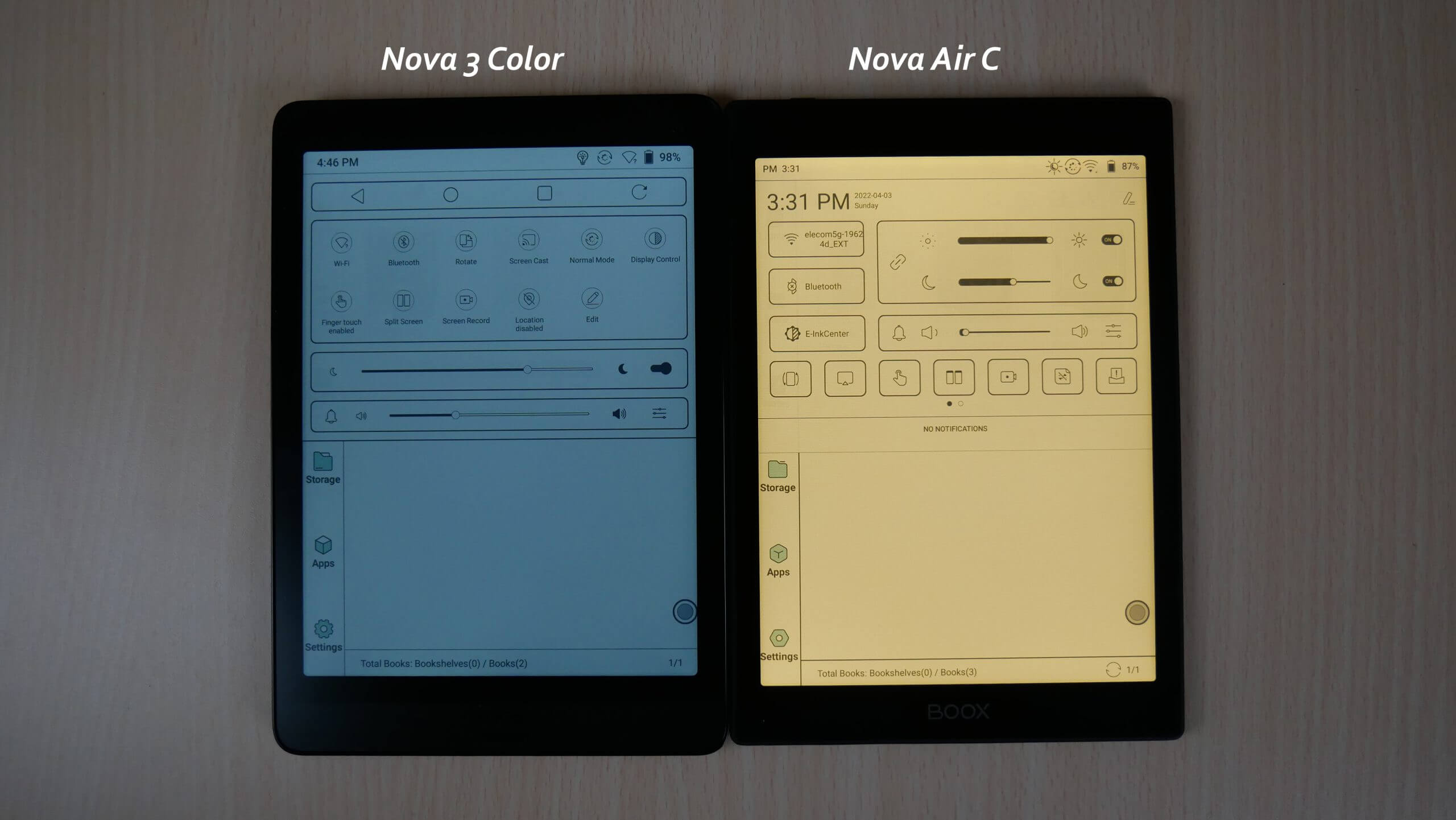 onyx boox note air vs nova air