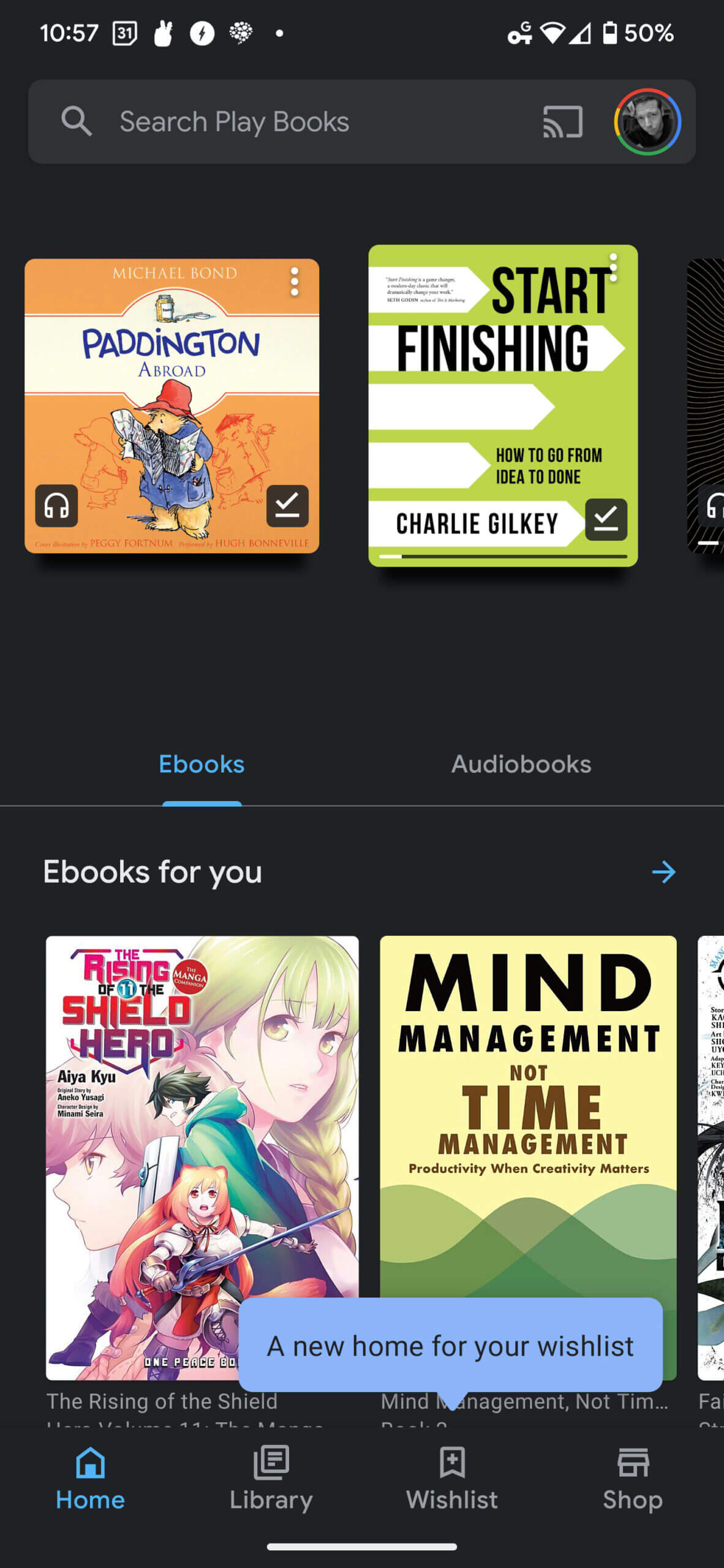 Google Play Books – Home