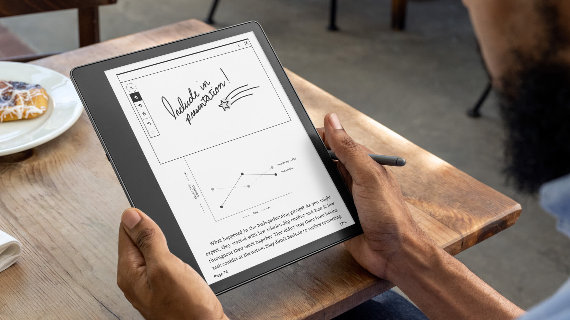 Amazon Kindle Scribe is a 10.2 inch enote that comes with a stylus