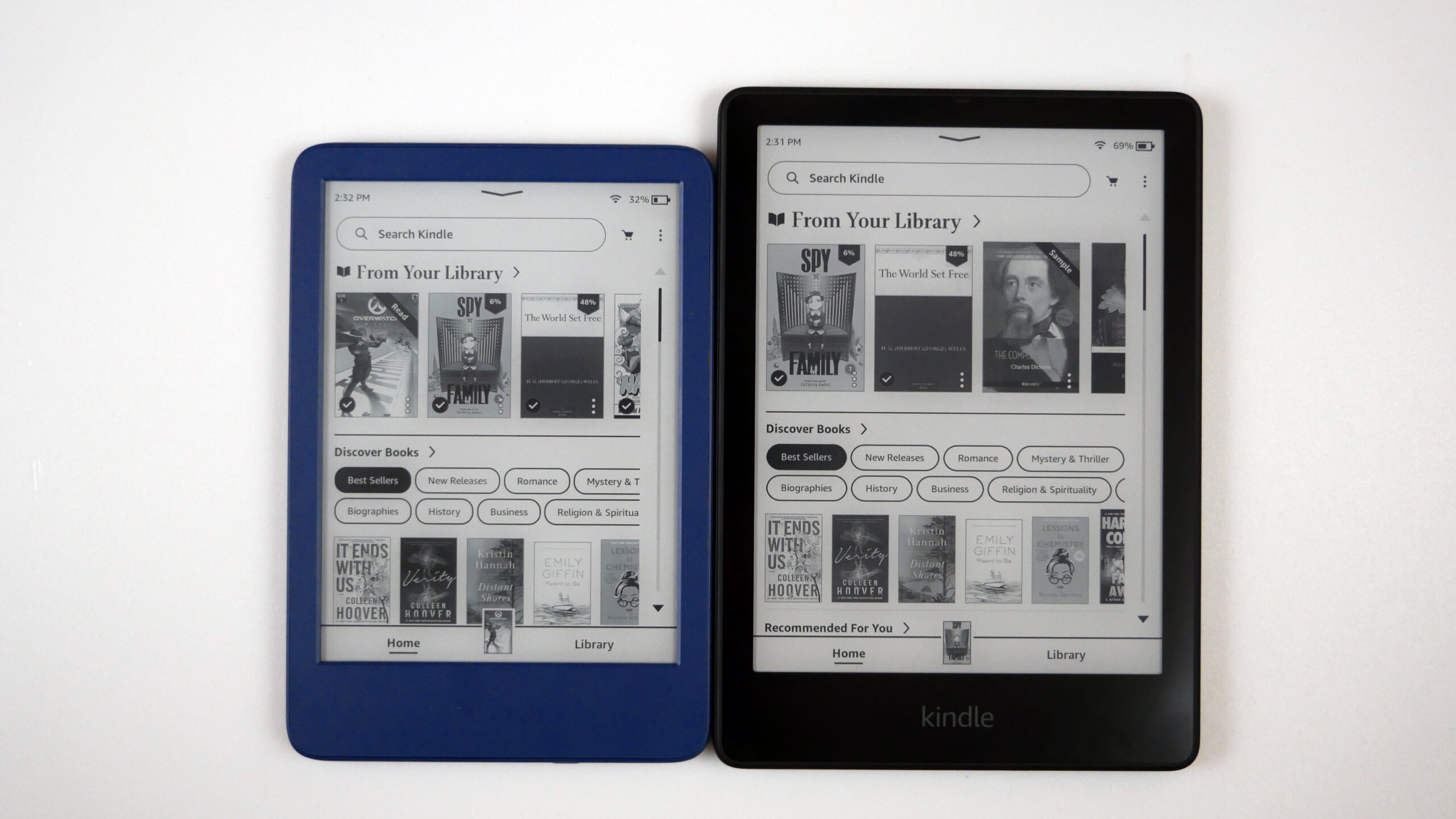 Kindle Paperwhite 2015 vs All-new Kindle 2022 Comparison 