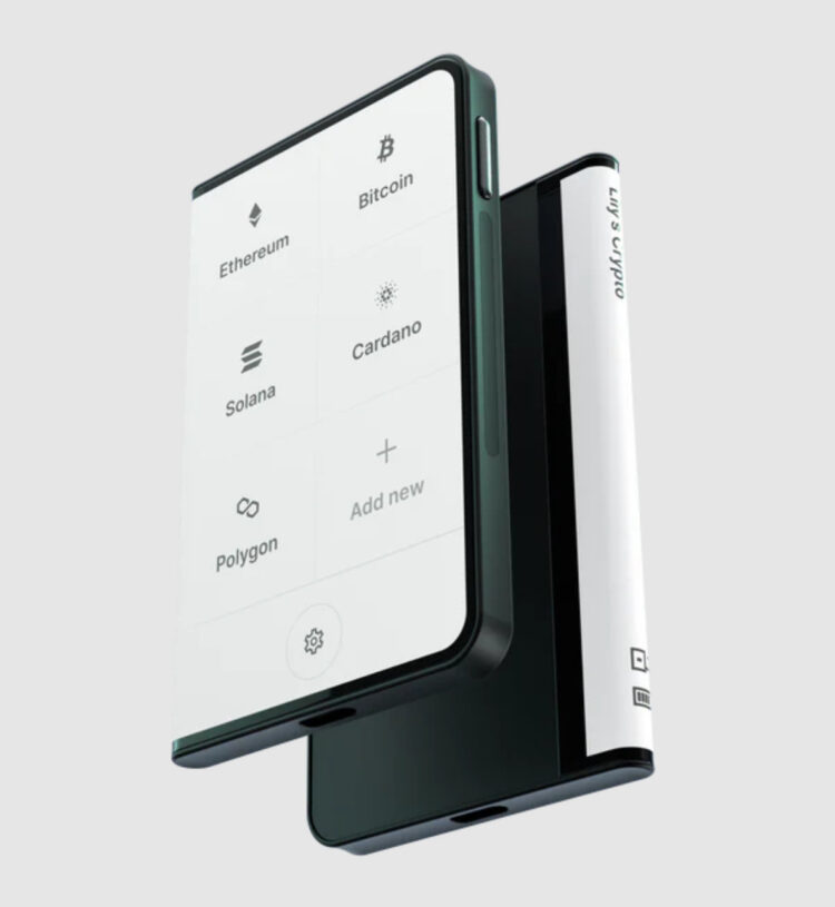 Featuring Bluetooth and USB C connectivity, Stax is also the first Ledger device to feature a curved E Ink screen