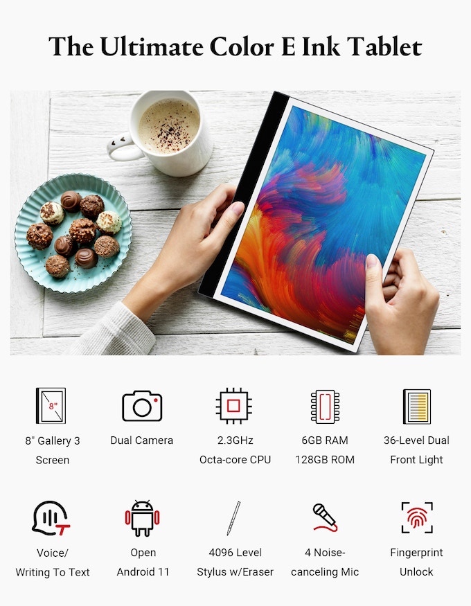 Bigme Galy with Gallery 3 e-paper display offers tablet-like page 