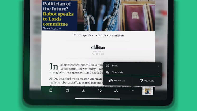 pressreader auto translate