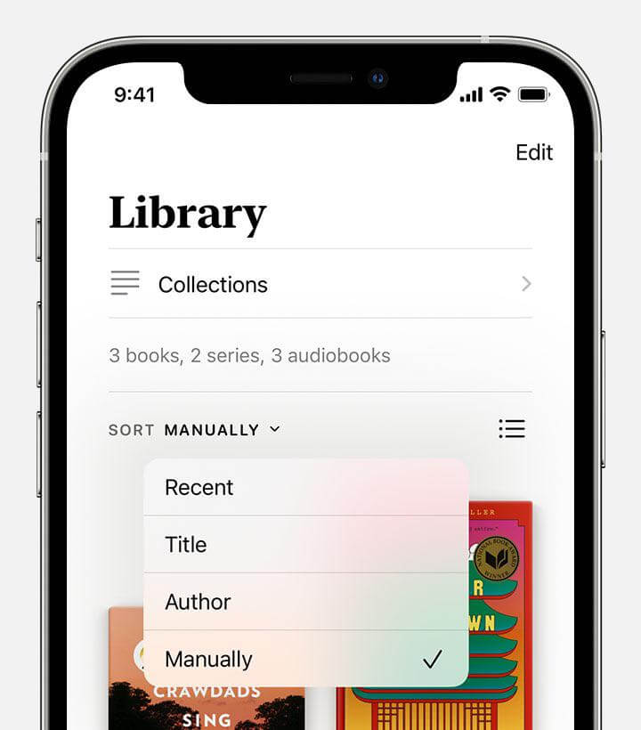 apple books manually collection