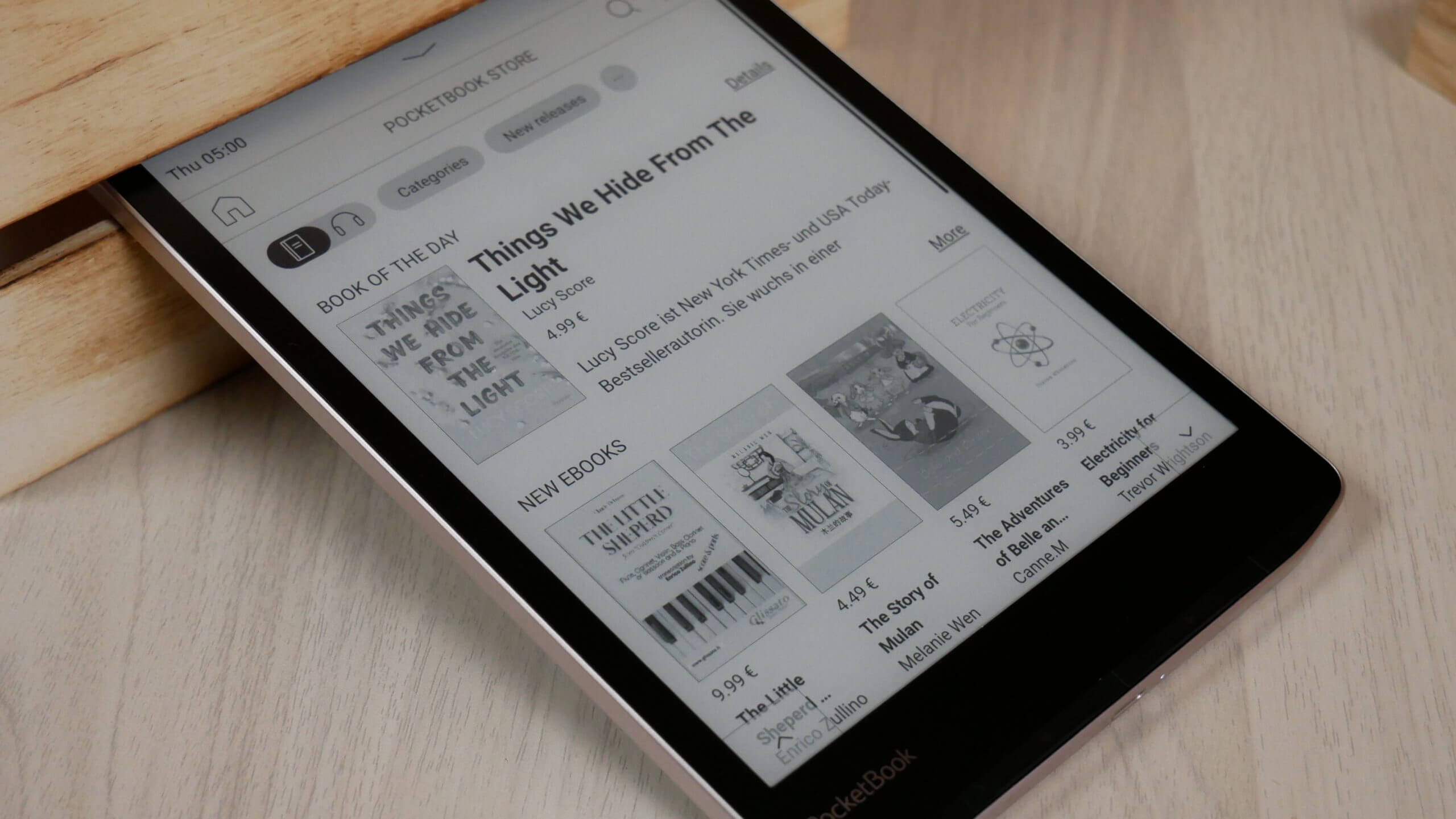 PocketBook InkPad 4 is a 7.8 inch eReader with a speaker and Bluetooth  audio support - Liliputing