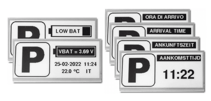 Parking Disk with E-Paper Display