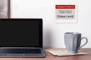 Visix e-paper desk sign