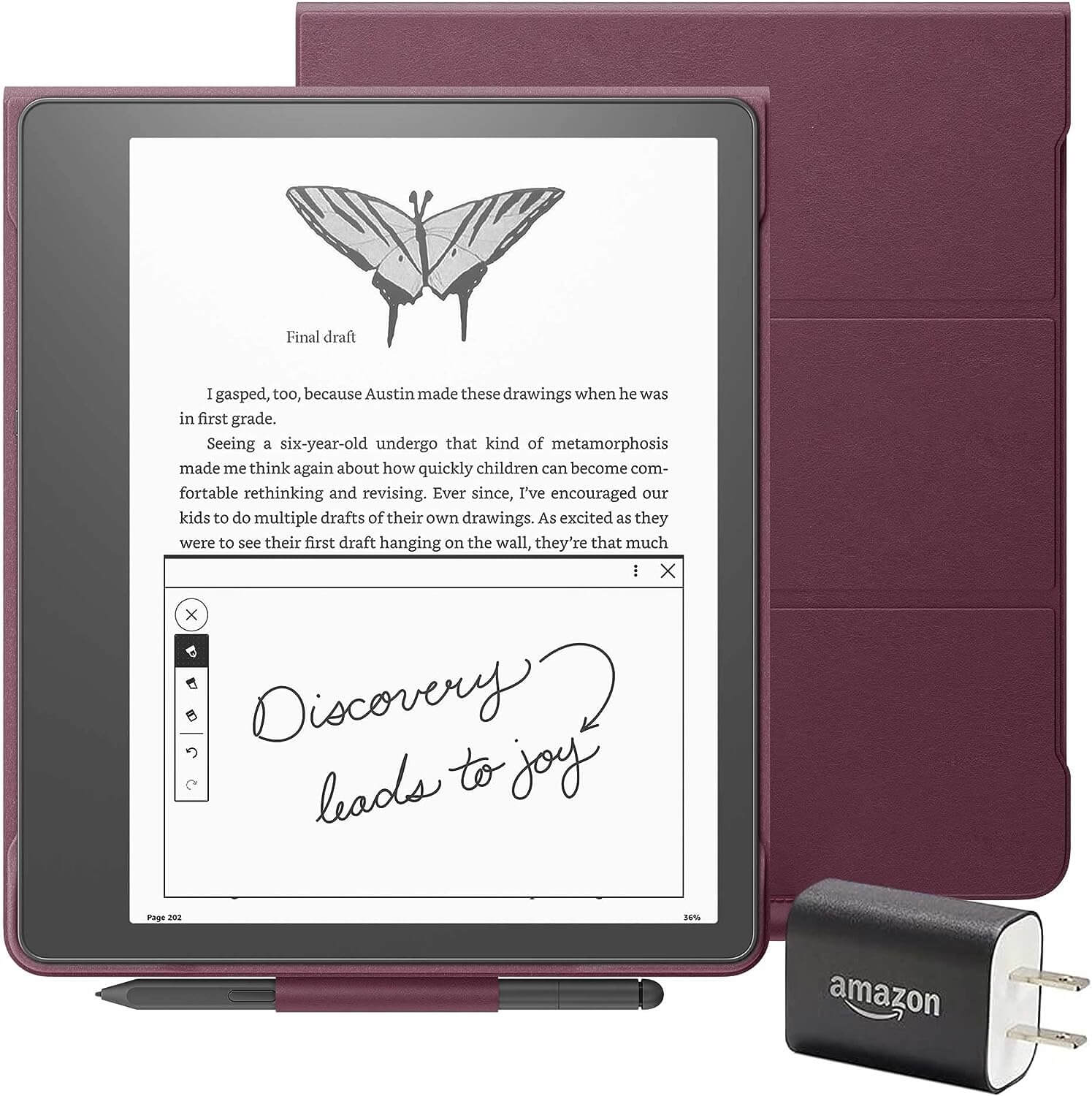 Kindle Scribe Leather Folio Cover with hotsell Magnetic Attach (only fits Kindle Scribe)