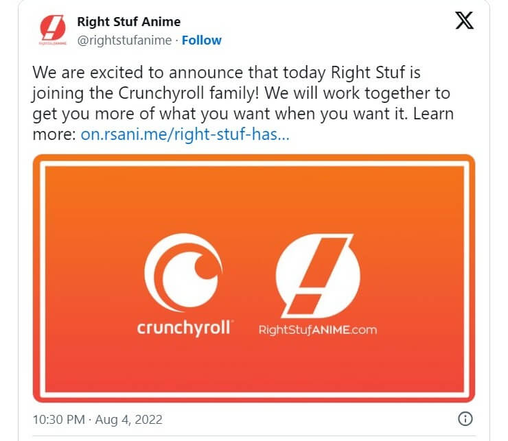 Crunchyroll Right Stuf