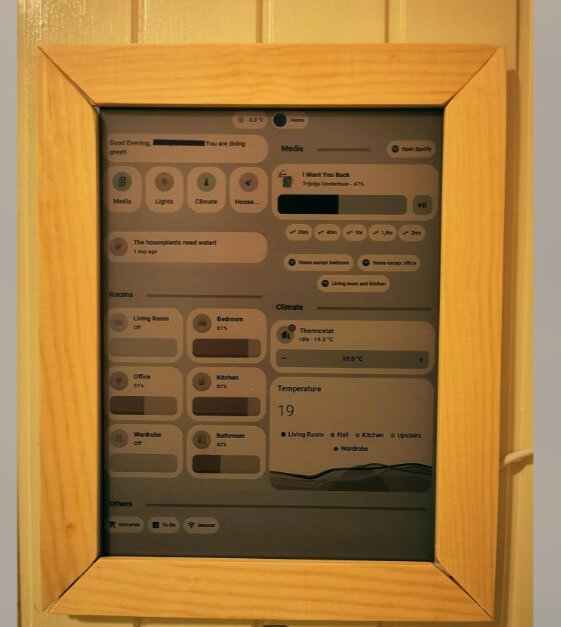 E Ink Home Assistant Dashboard