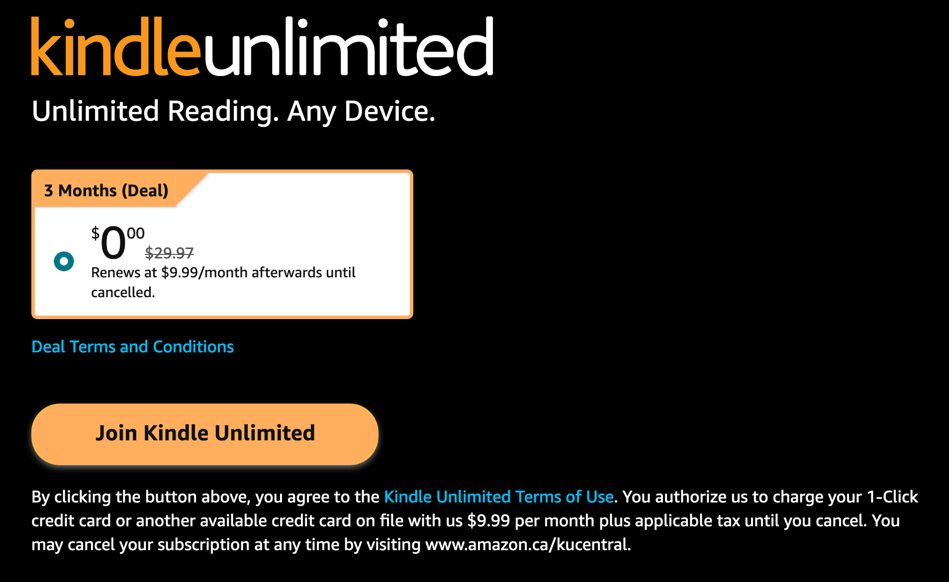 RSS You can now get 3 months of Kindle Unlimited for Free