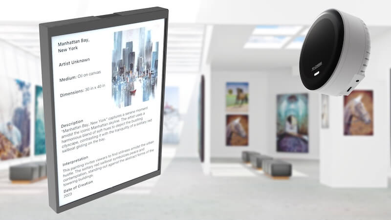 d Illustration with an Art Gallery - Good E-reader