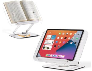 swivel stand transparent