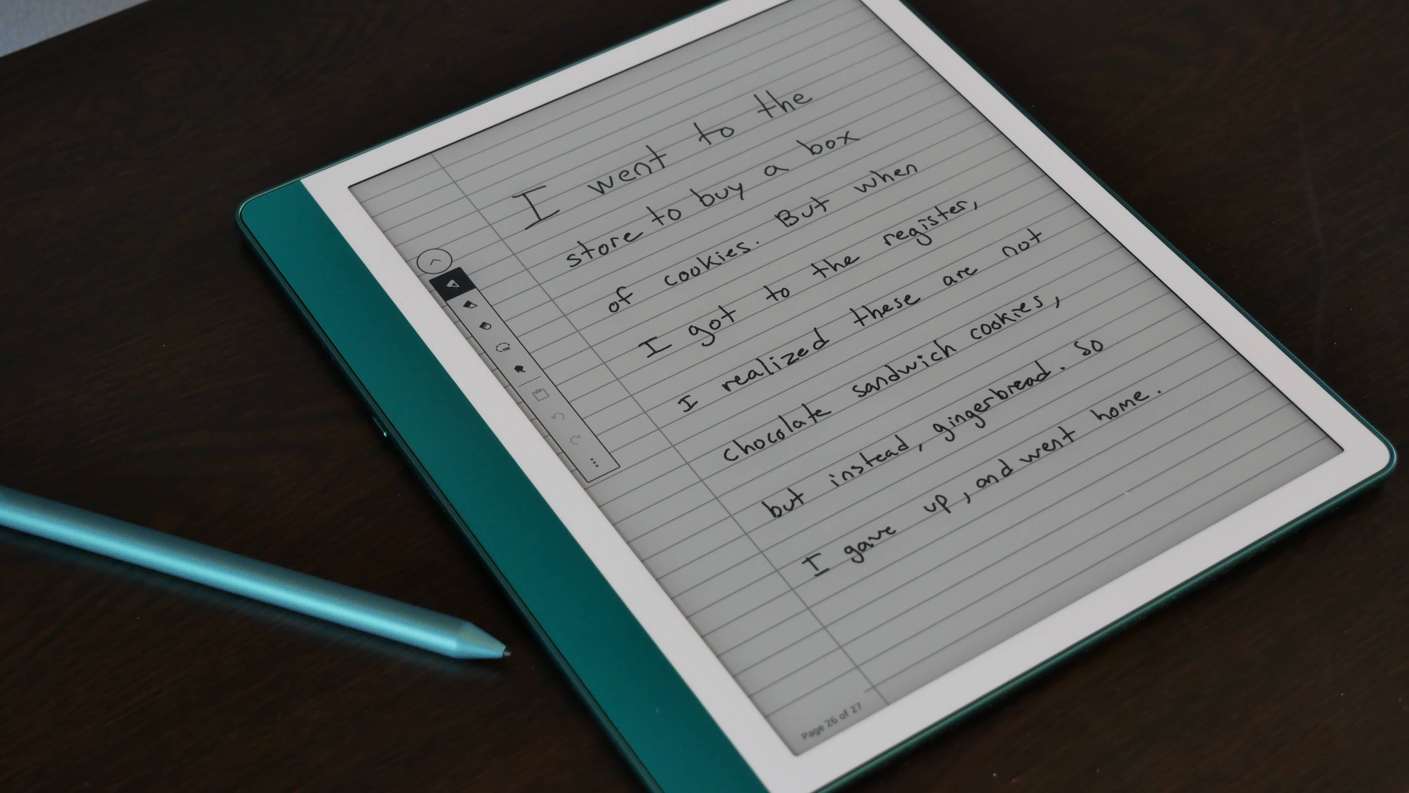The sale of e-notebook is tended downwards